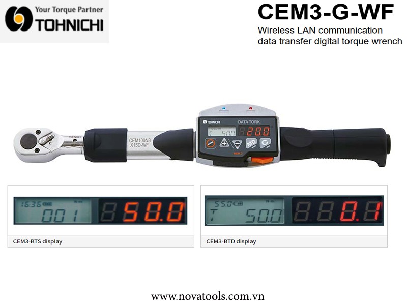 CẦN XIẾT LỰC ĐIỆN TỬ TOHNICHI CEM3-G-WF CẦN XIẾT LỰC ĐIỆN TỬ TOHNICHI CEM3-G-WF
